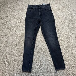 Banana Republic High Rise Skinny Jeans Black size 26